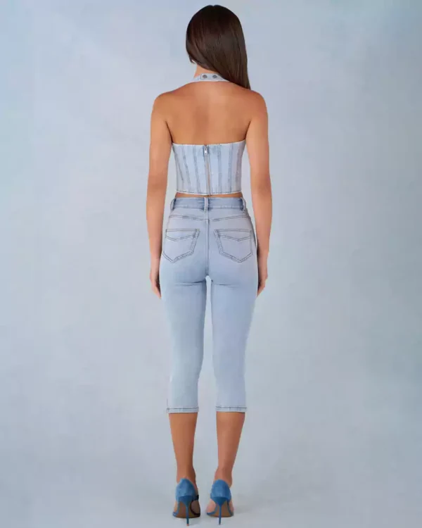 Denim capri jeans