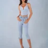 Denim capri jeans