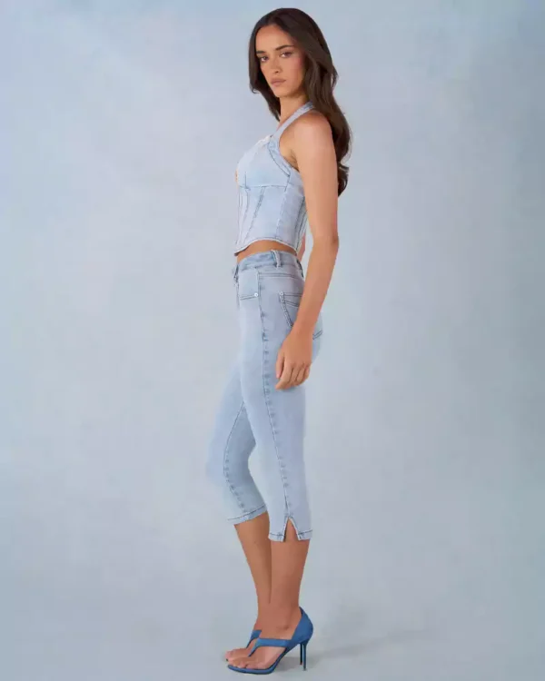 Denim capri jeans