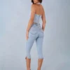 Denim capri jeans