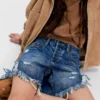 Denim cutoff shorts women Denim cutoff shorts women