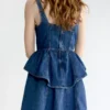 Denim flared dress