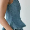 Denim shell tank top Denim shell tank top