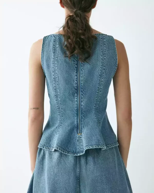 Denim shell tank top Denim shell tank top