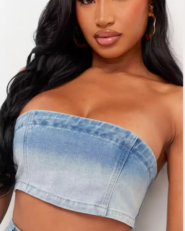 Denim summer tops for women