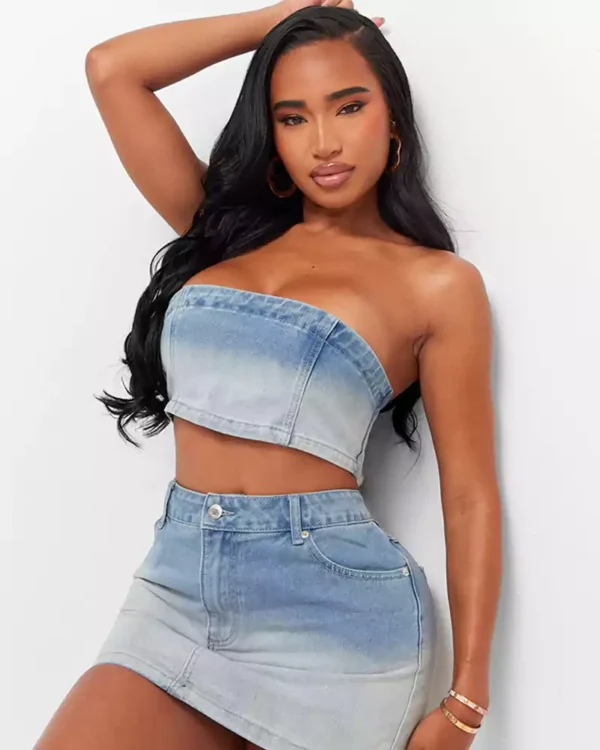 Denim summer tops for women