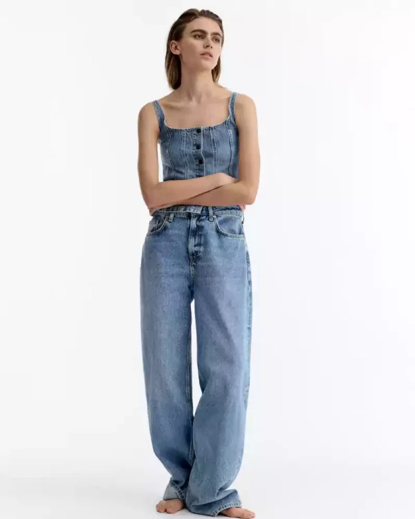 Denim top and bottom