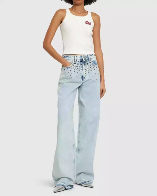 Denim wide jeans Denim wide jeans