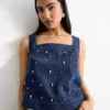 Embellished denim top Embellished denim top