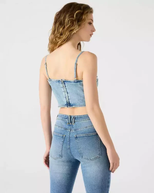 Fitted denim top