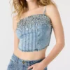 Fitted denim top