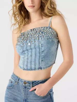 Fitted denim top