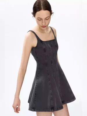 Frame sleeveless denim dress