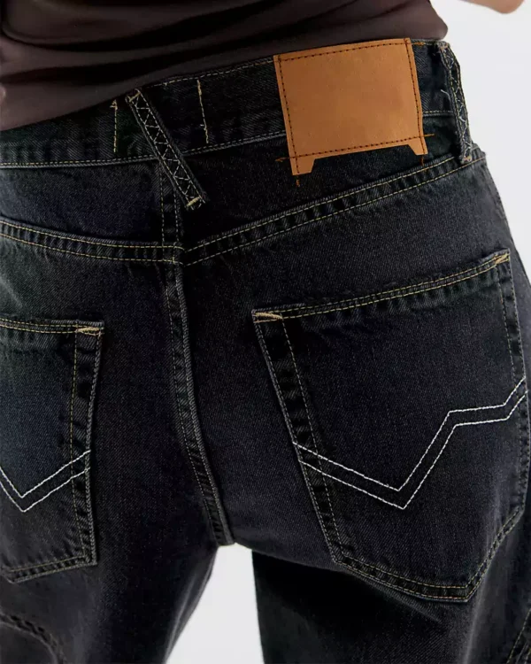 High waist denim jeans for women