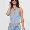 Light wash denim vest Light wash denim vest