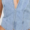 Light wash denim vest Light wash denim vest
