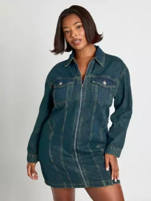 Plus denim dresses