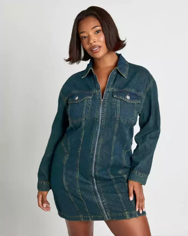 Plus denim dresses