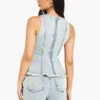 Sleeveless denim tops for women