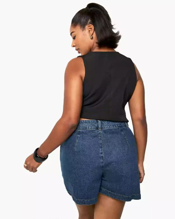 Womens plus denim shorts Womens plus denim shorts