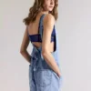 Womens shortalls denim