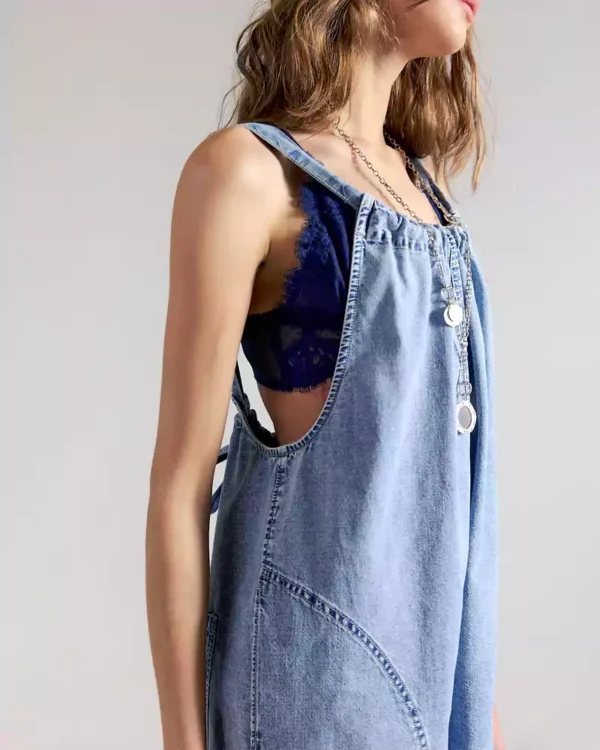 Womens shortalls denim