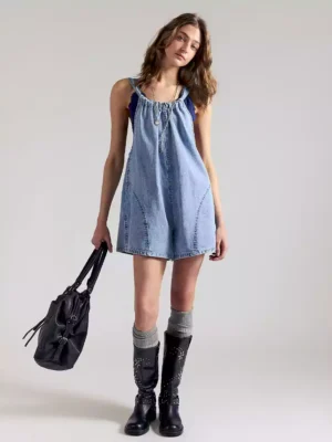 Womens shortalls denim