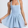 Mini dress denim