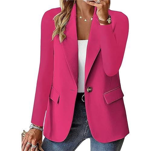 Women's Casual Blazers Business Casual Jackets Long Sleeve Cardig...