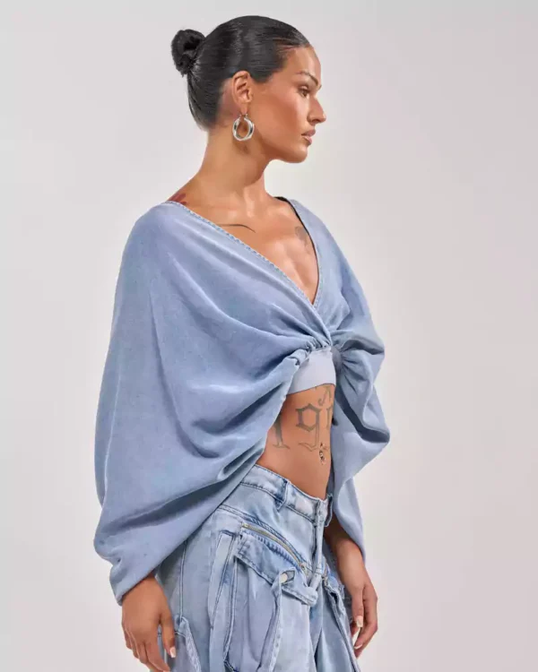 Blouse womens denim