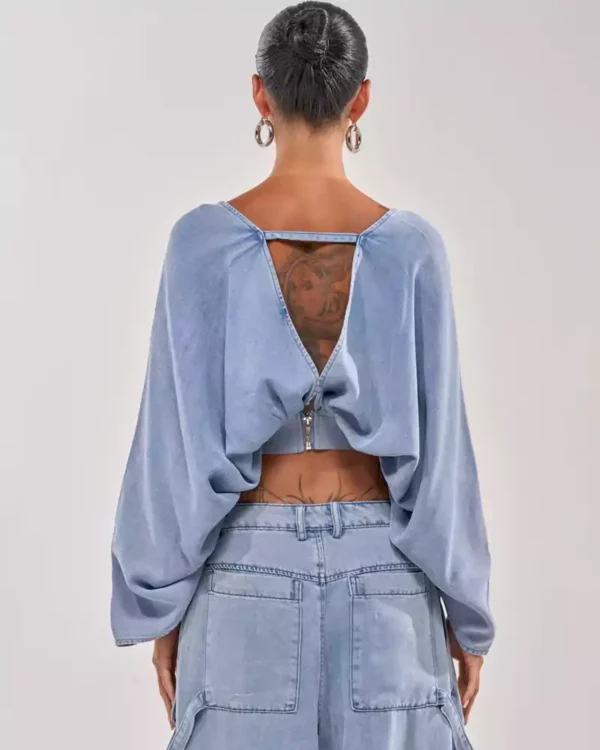 Blouse womens denim