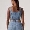 Bustier top denim