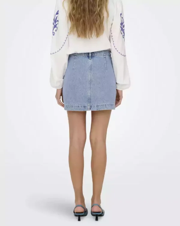 Button front denim skirt mini Button front denim skirt mini