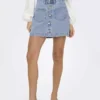 Button front denim skirt mini Button front denim skirt mini