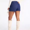 Denim cargo skort