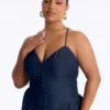 Denim jumpsuit plus size