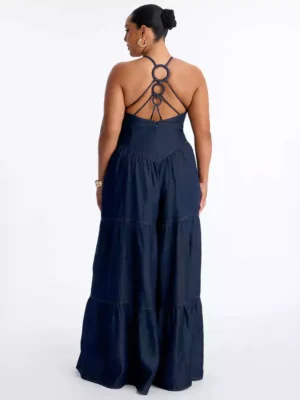 Denim jumpsuit plus size