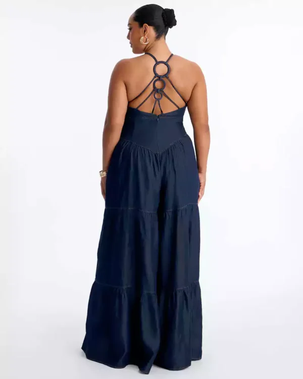 Denim jumpsuit plus size