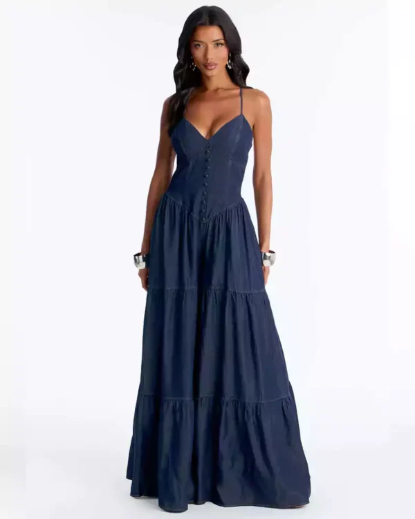 Denim jumpsuit plus size