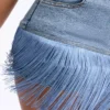Denim mini skirt blue
