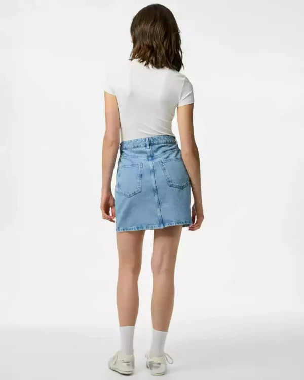 Denim shirt with rhinestones