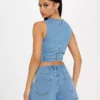 Denim shorts set for women