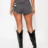 Designer denim shorts for women