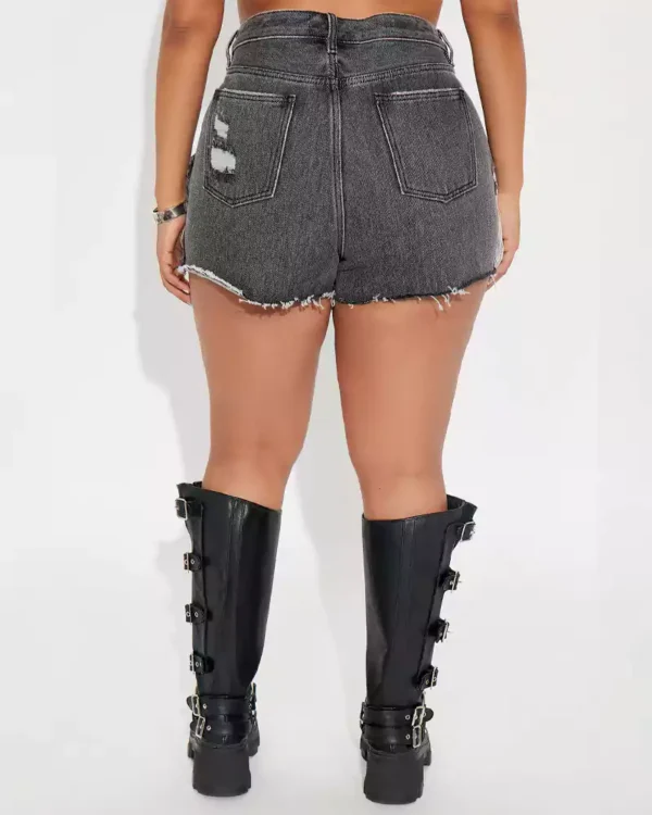 Designer denim shorts for women