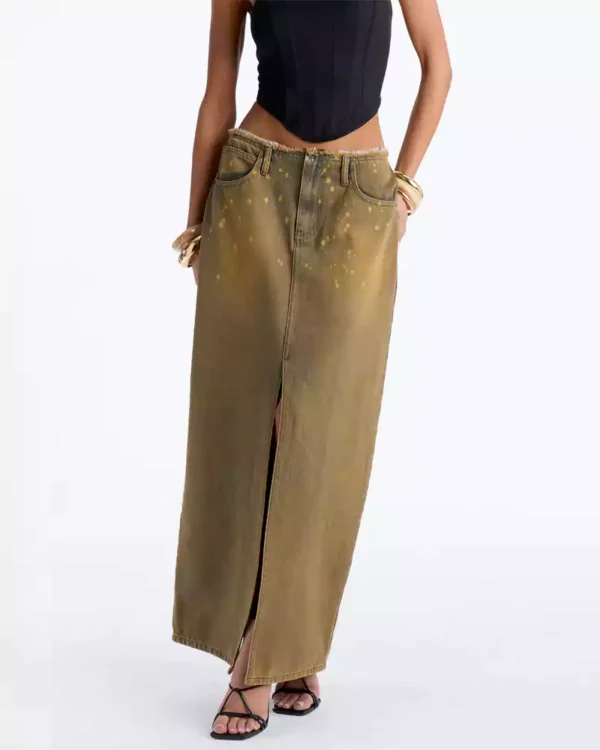 Maxi skirts denim