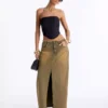 Maxi skirts denim