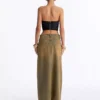 Maxi skirts denim