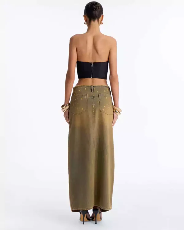 Maxi skirts denim