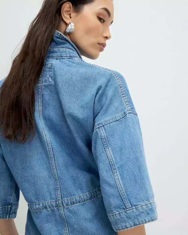Tie front denim blouse Tie front denim blouse