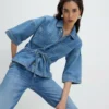 Tie front denim blouse Tie front denim blouse